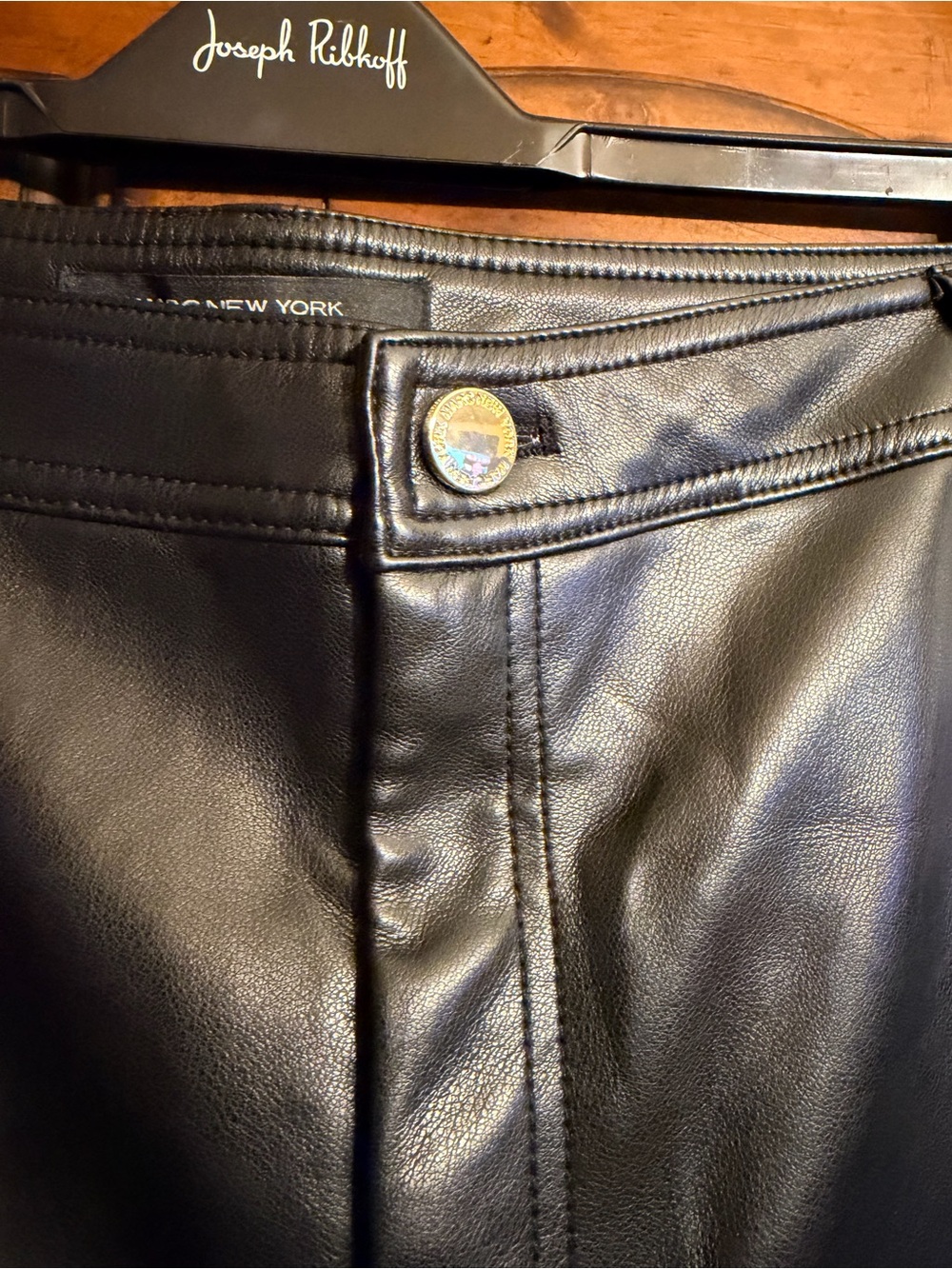 Marc New York Faux Leather Wide Leg Pants Size 16 NWT - Picture 10 of 11